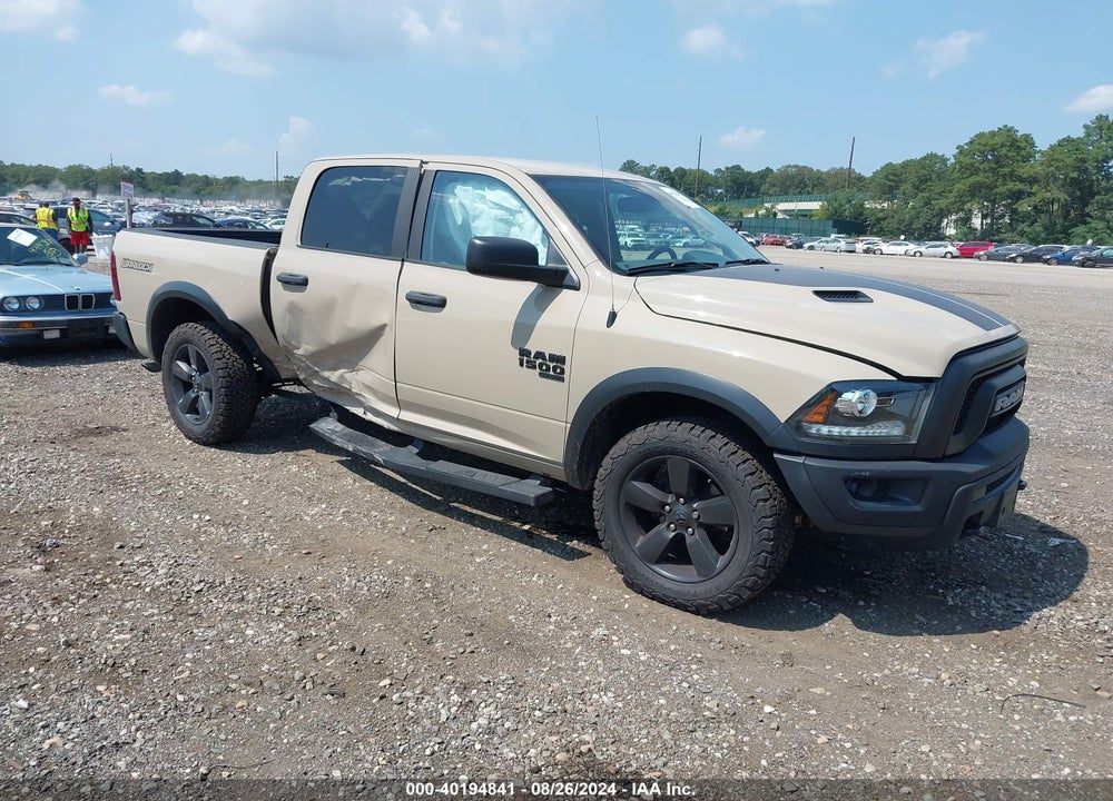 2019 RAM 1500 CLASSIC WARLOCK 4X4 5'7 BOX VIN: 1C6RR7LG3KS717604