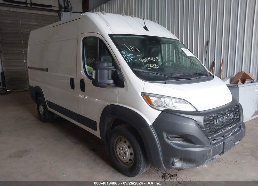 2023 RAM PROMASTER 2500 HIGH ROOF 136 WB VIN: 3C6LRVCG8PE551441