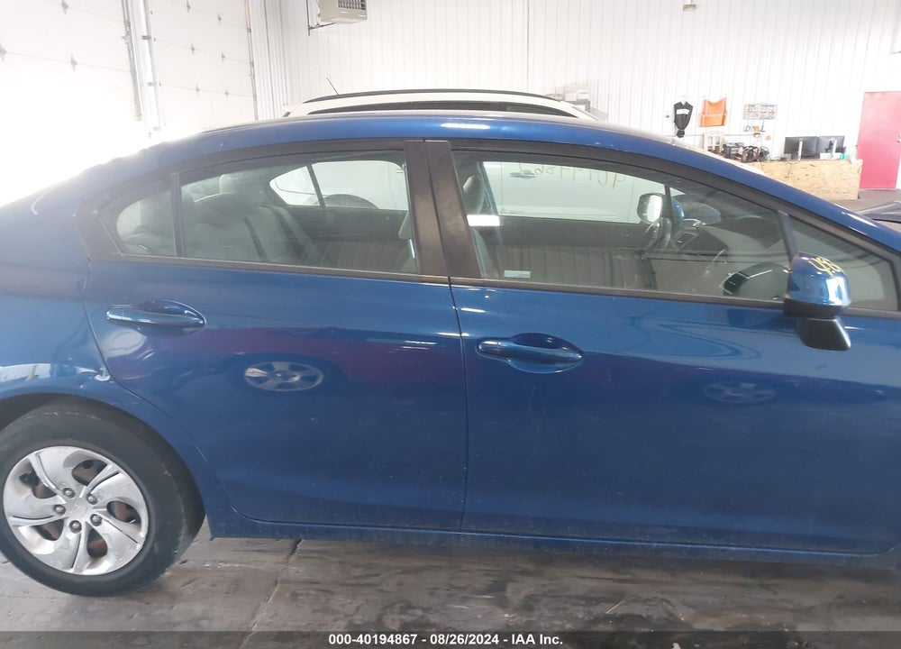 2013 HONDA CIVIC LX VIN: 19XFB2F55DE100062