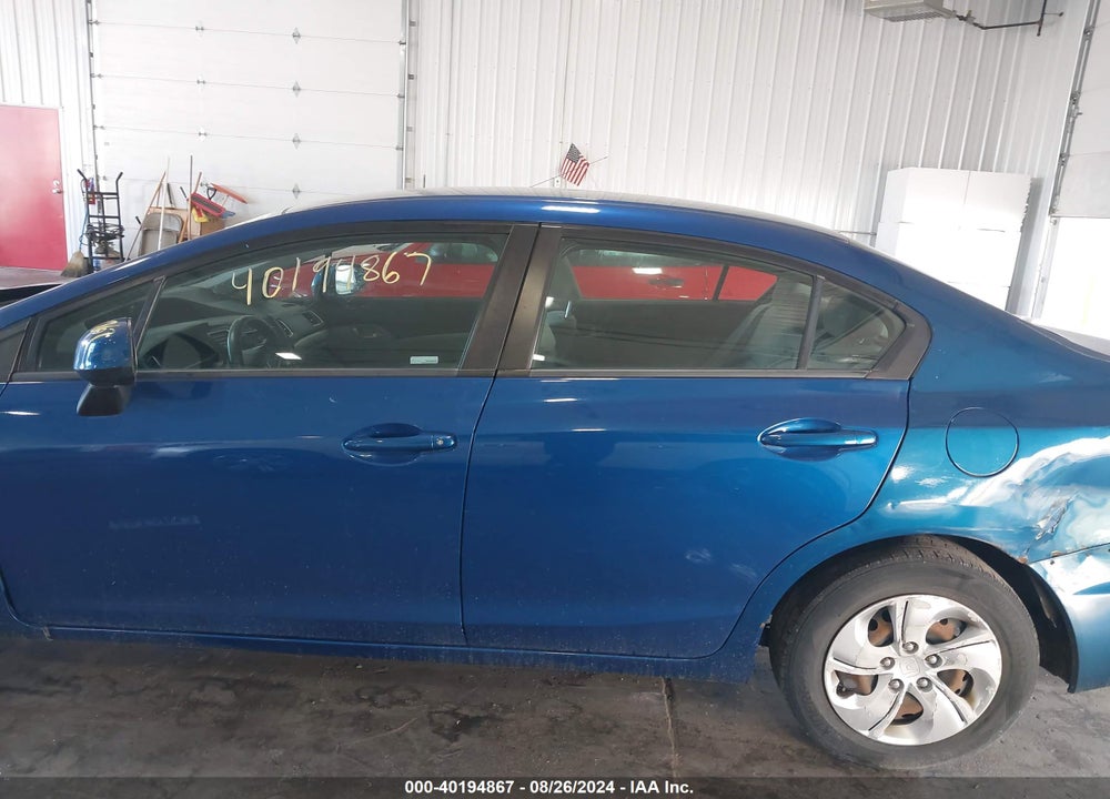 2013 HONDA CIVIC LX VIN: 19XFB2F55DE100062