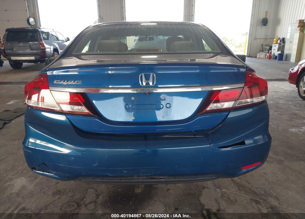 2013 HONDA CIVIC LX VIN: 19XFB2F55DE100062