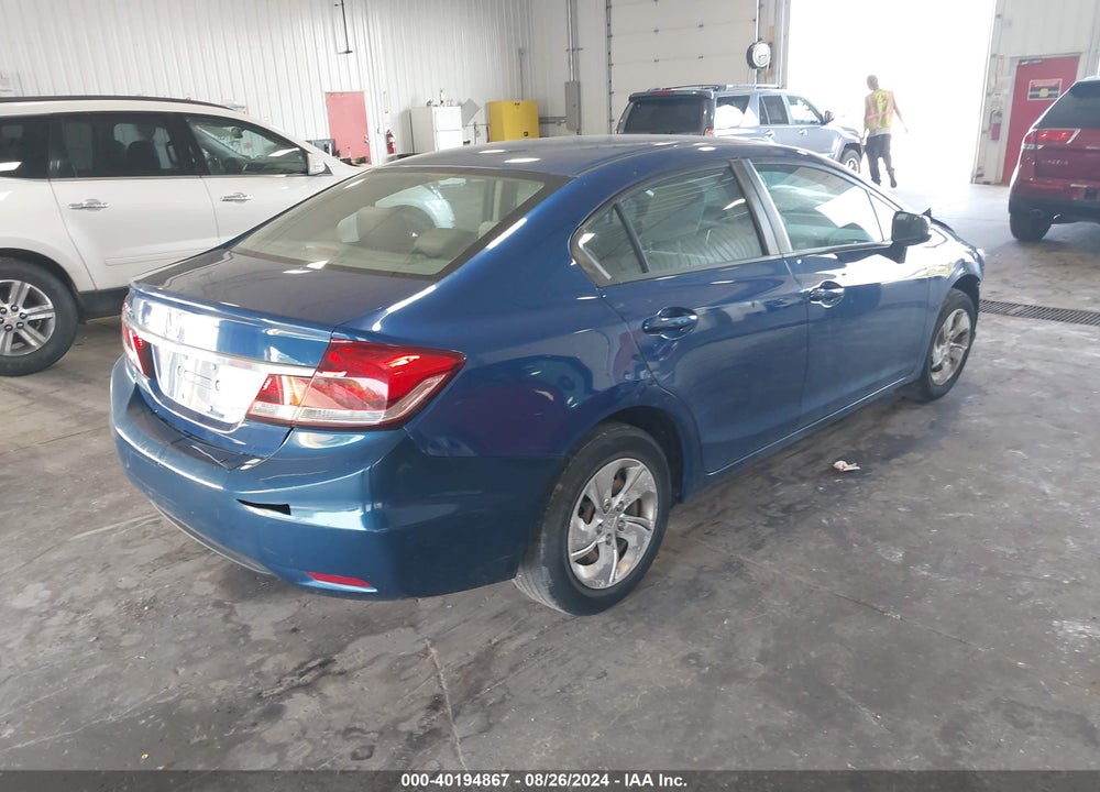 2013 HONDA CIVIC LX VIN: 19XFB2F55DE100062