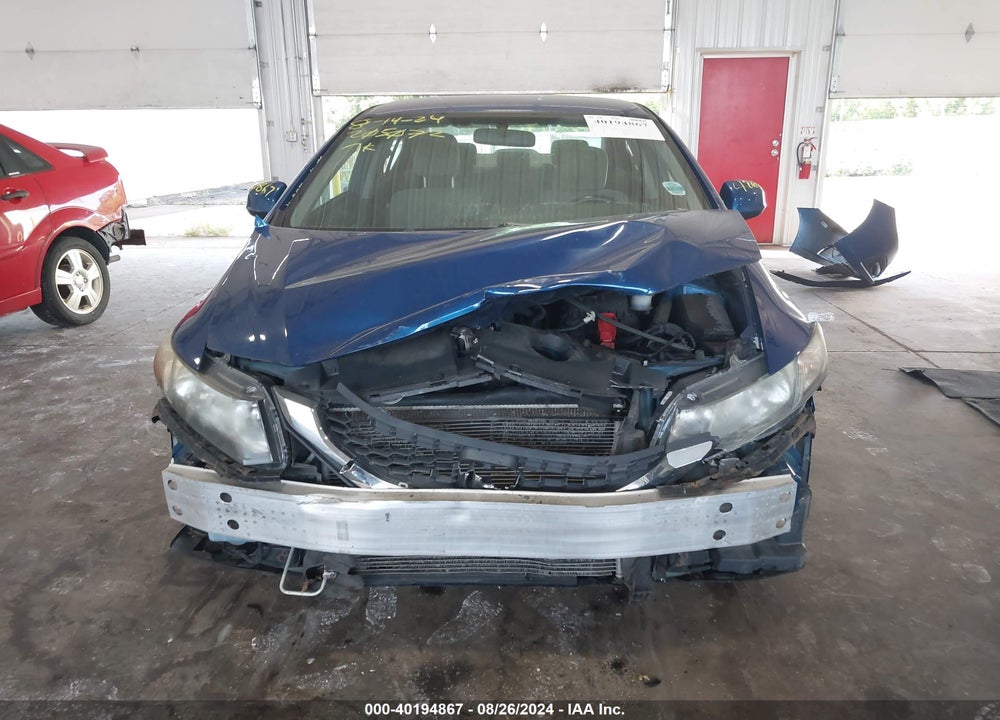 2013 HONDA CIVIC LX VIN: 19XFB2F55DE100062