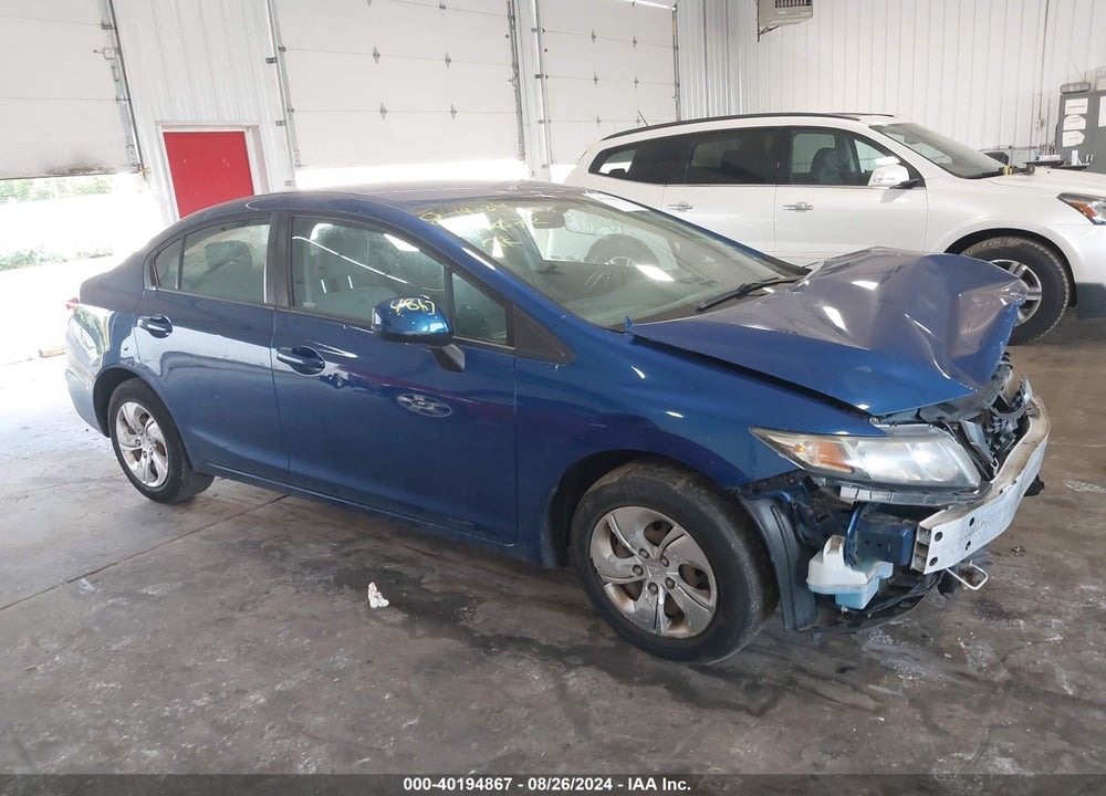 2013 HONDA CIVIC LX VIN: 19XFB2F55DE100062