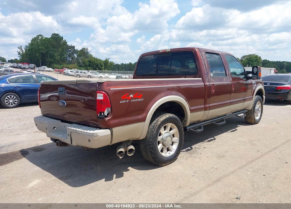 2008 FORD F-250 FX4/HARLEY-DAVIDSON/KING RANCH/LARIAT/XL/XLT VIN: 1FTSW21RX8EB97354