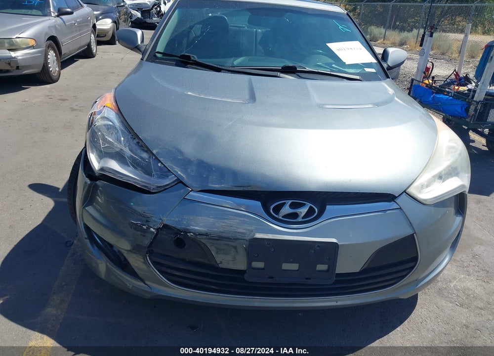 2013 HYUNDAI VELOSTER BASE W/BLACK VIN: KMHTC6AD9DU179254