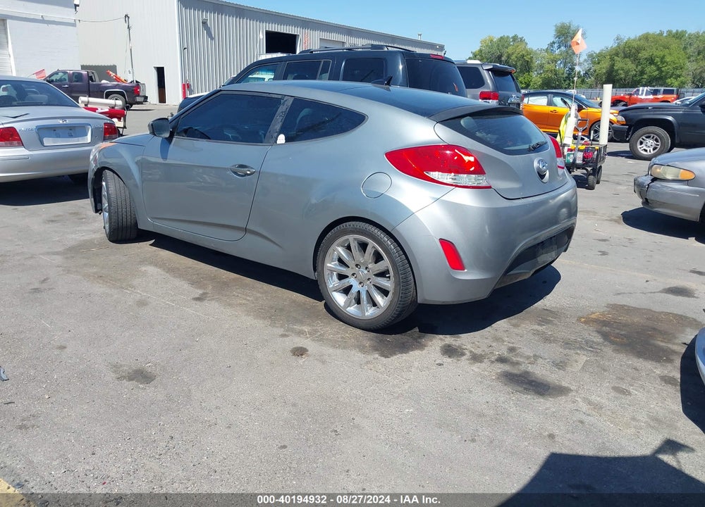 2013 HYUNDAI VELOSTER BASE W/BLACK VIN: KMHTC6AD9DU179254