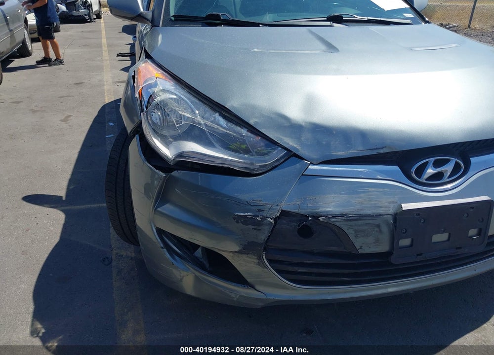 2013 HYUNDAI VELOSTER BASE W/BLACK VIN: KMHTC6AD9DU179254