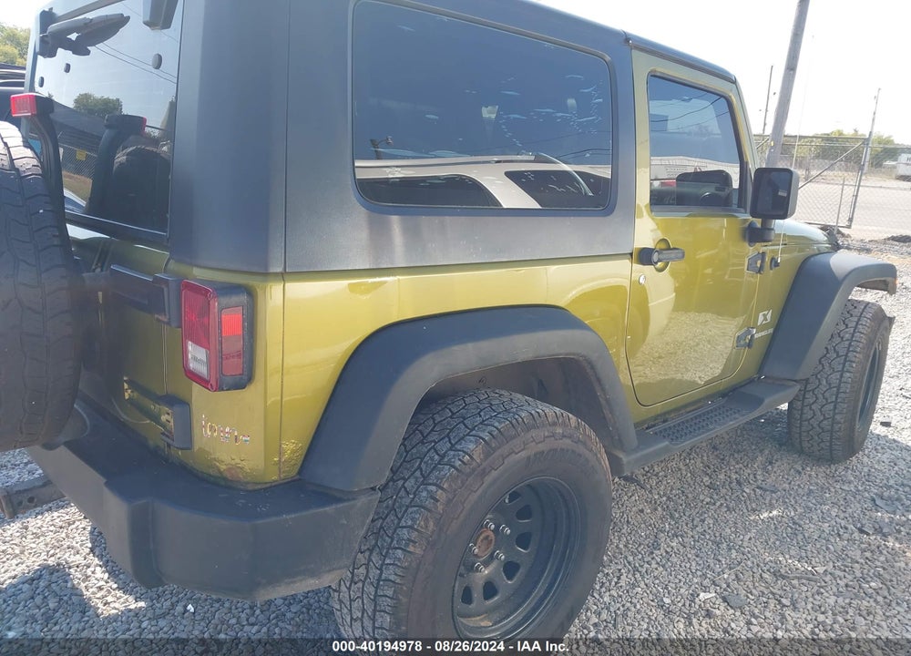 2008 JEEP WRANGLER X VIN: 1J4FA241X8L593294