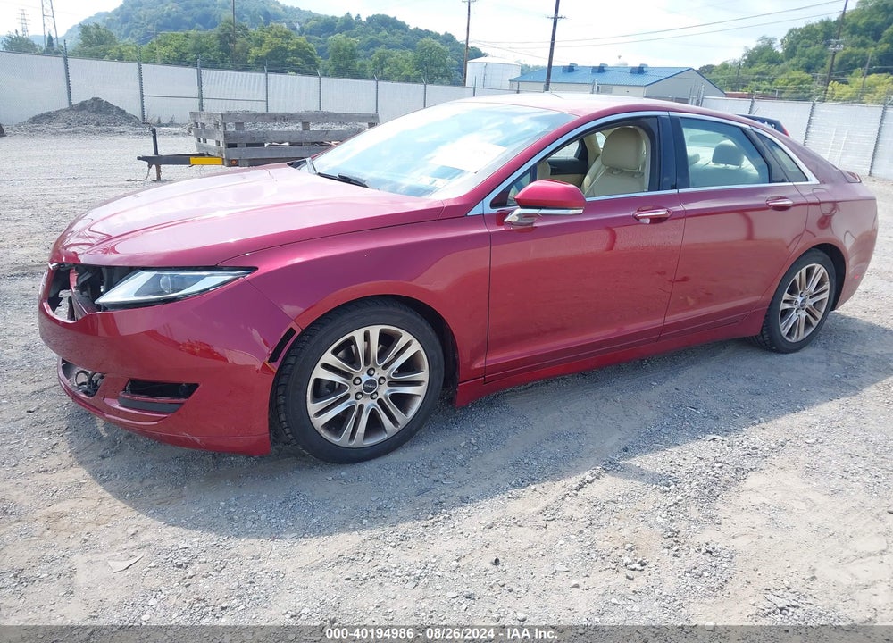 2014 LINCOLN MKZ VIN: 3LN6L2J93ER801244