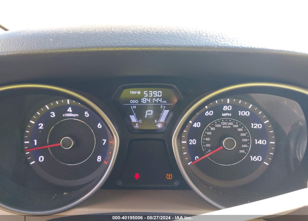 2013 HYUNDAI ELANTRA GLS VIN: 5NPDH4AE9DH395557
