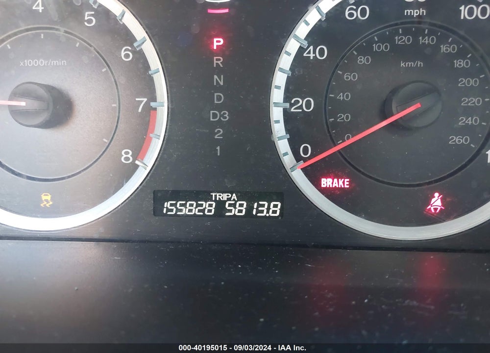 2012 HONDA ACCORD 2.4 EX-L VIN: 1HGCS1B87CA009228