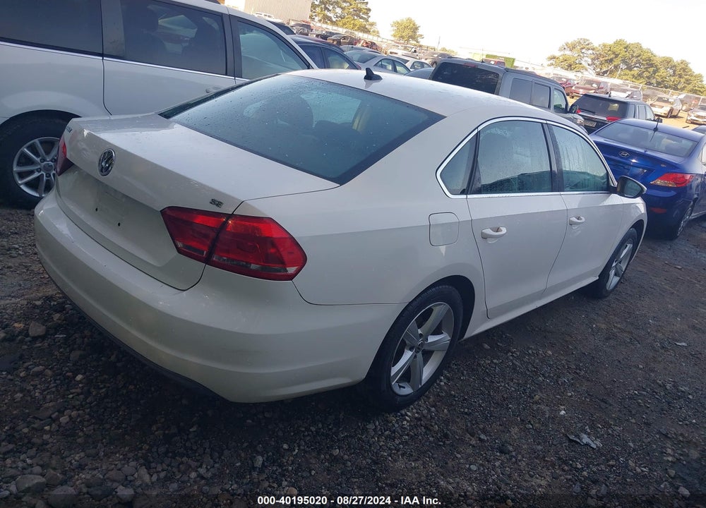 2012 VOLKSWAGEN PASSAT 2.5L SE VIN: 1VWBP7A35CC073807