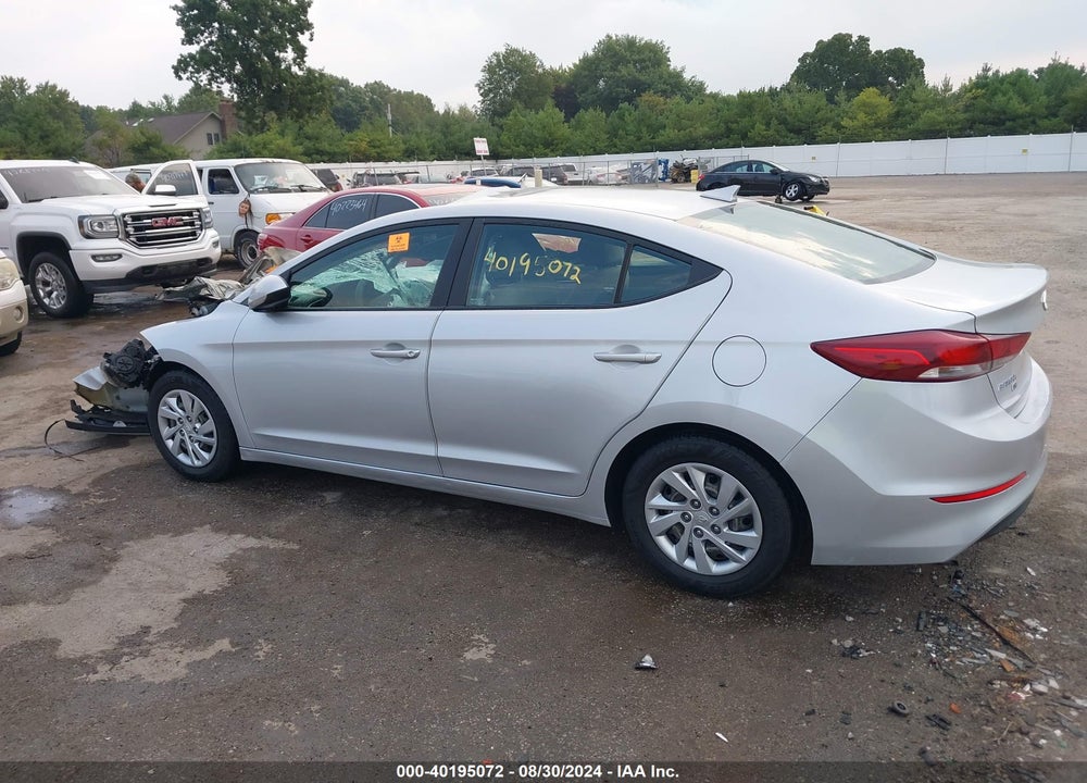 2017 HYUNDAI ELANTRA SE VIN: KMHD74LF8HU110542
