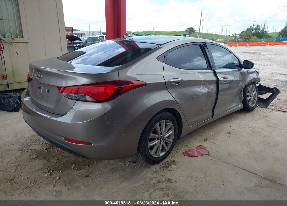 2016 HYUNDAI ELANTRA SE VIN: 5NPDH4AE7GH705905