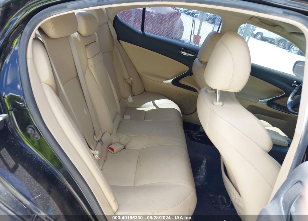 2008 LEXUS IS 250 VIN: JTHBK262782063943