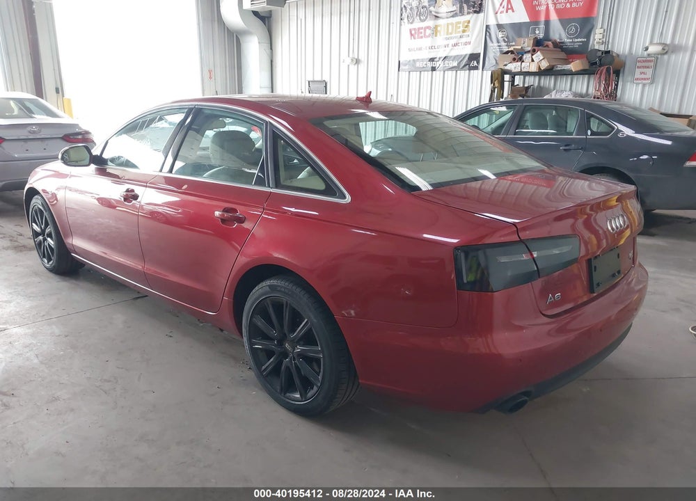2013 AUDI A6 3.0T PREMIUM VIN: WAUGGAFC6DN032331