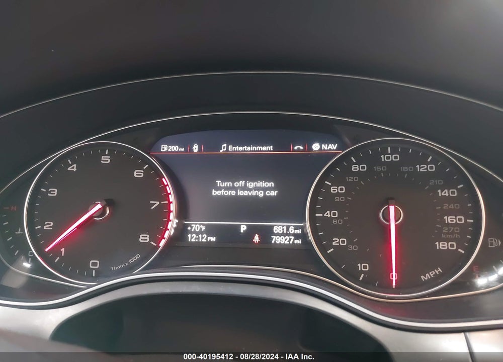 2013 AUDI A6 3.0T PREMIUM VIN: WAUGGAFC6DN032331