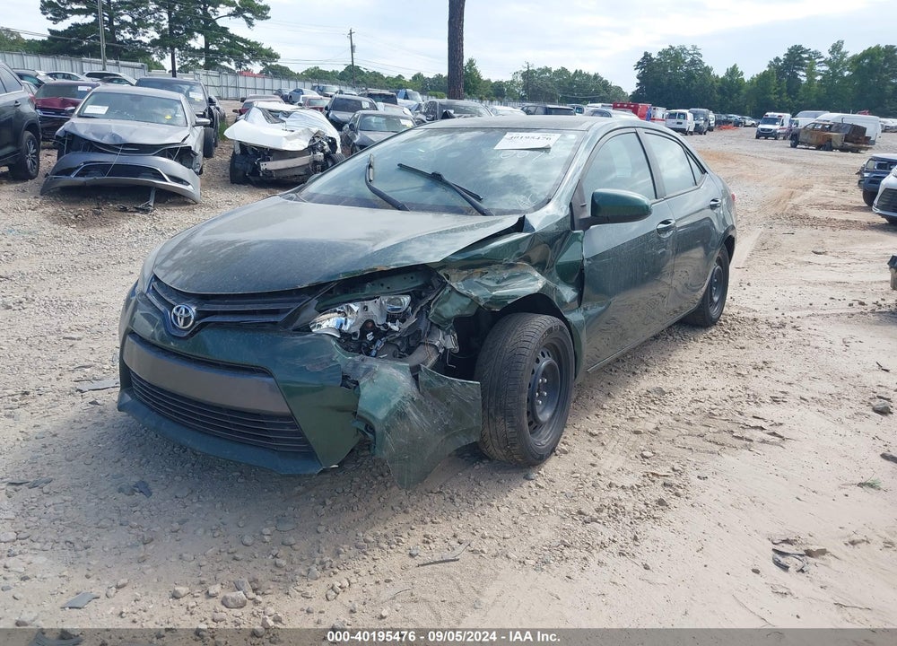 2015 TOYOTA COROLLA LE VIN: 5YFBURHE3FP280075