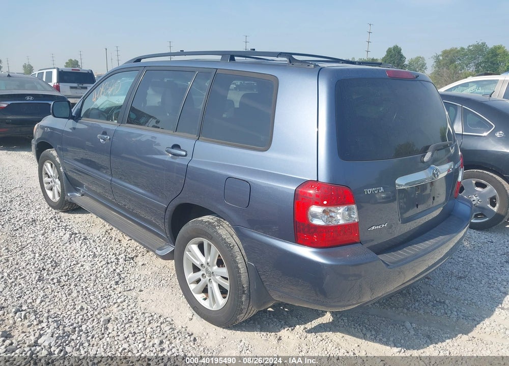 2006 TOYOTA HIGHLANDER HYBRID V6 VIN: JTEEW21A260007978