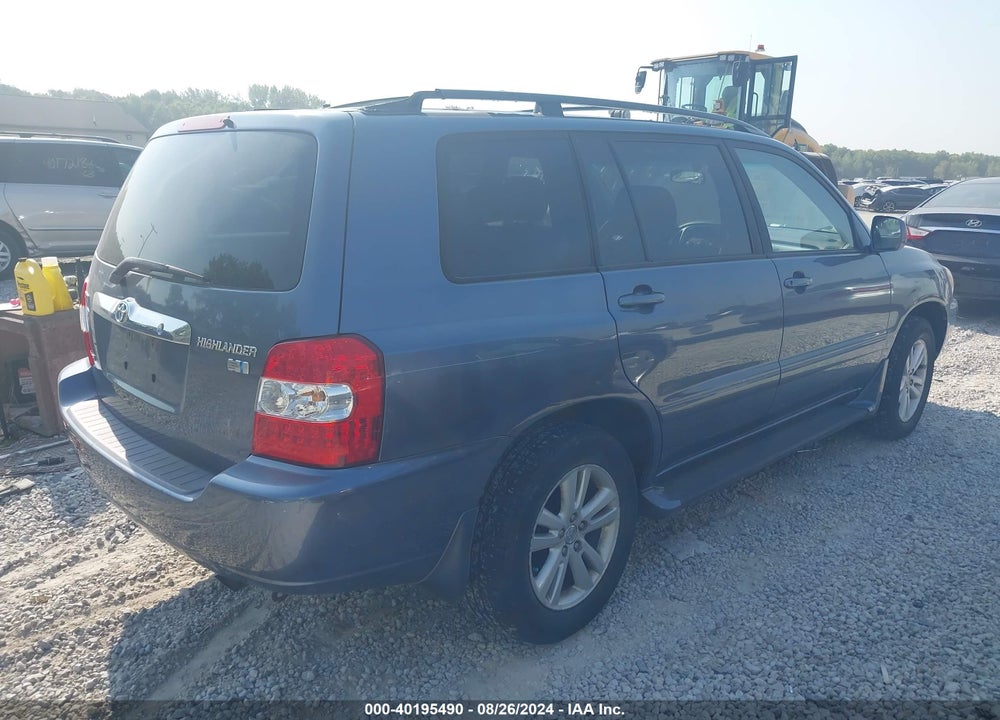 2006 TOYOTA HIGHLANDER HYBRID V6 VIN: JTEEW21A260007978