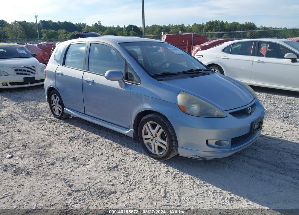 2008 HONDA FIT SPORT VIN: JHMGD38678S002470