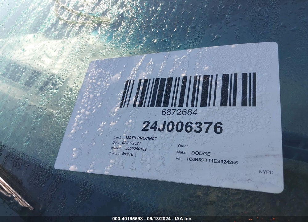 2014 RAM 1500 BIG HORN VIN: 1C6RR7TT1ES324265