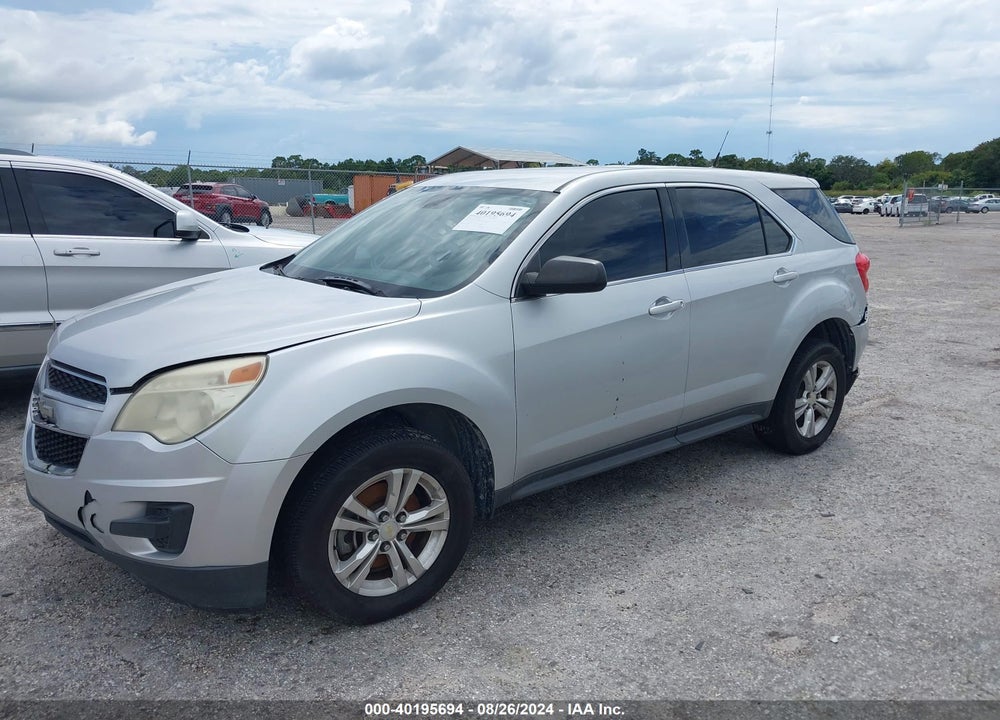 2012 CHEVROLET EQUINOX LS VIN: 2GNALBEK1C6339788