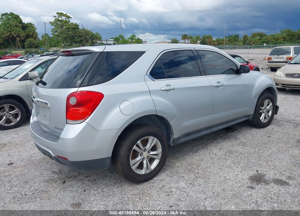 2012 CHEVROLET EQUINOX LS VIN: 2GNALBEK1C6339788