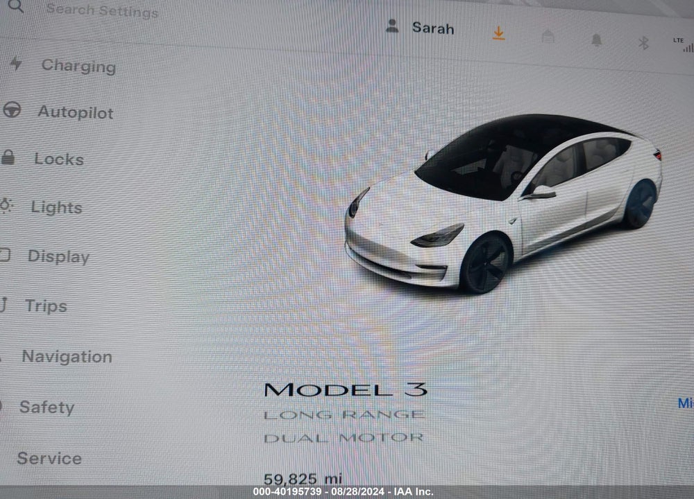 2020 TESLA MODEL 3 LONG RANGE DUAL MOTOR ALL-WHEEL DRIVE VIN: 5YJ3E1EB5LF607080