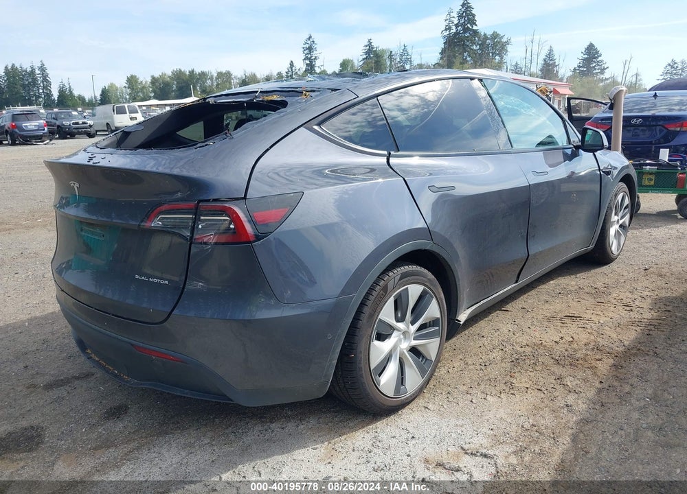 2021 TESLA MODEL Y LONG RANGE DUAL MOTOR ALL-WHEEL DRIVE VIN: 5YJYGDEE7MF174391