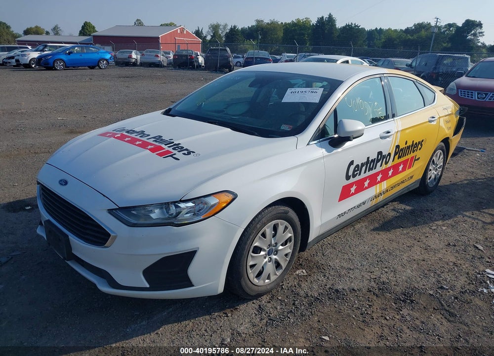 2020 FORD FUSION S VIN: 3FA6P0G72LR104816