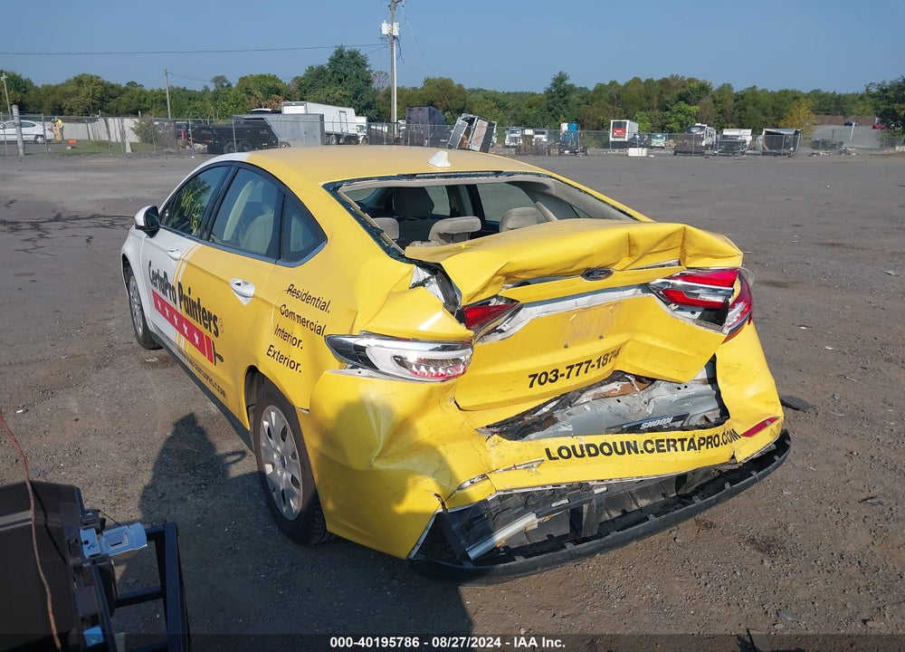 2020 FORD FUSION S VIN: 3FA6P0G72LR104816