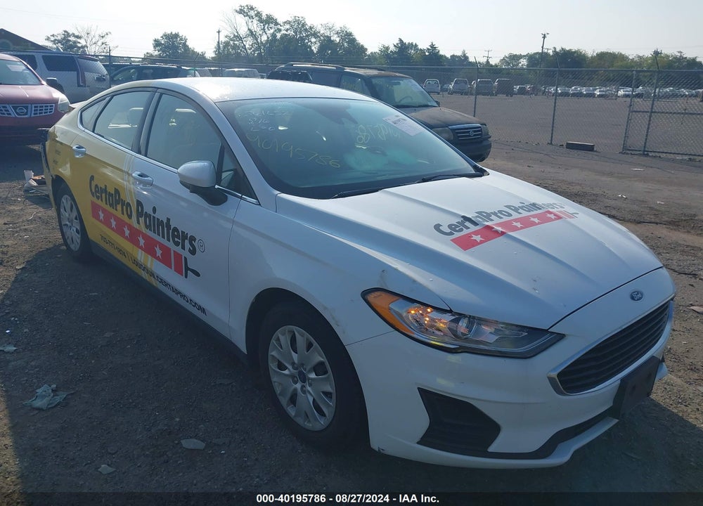 2020 FORD FUSION S VIN: 3FA6P0G72LR104816