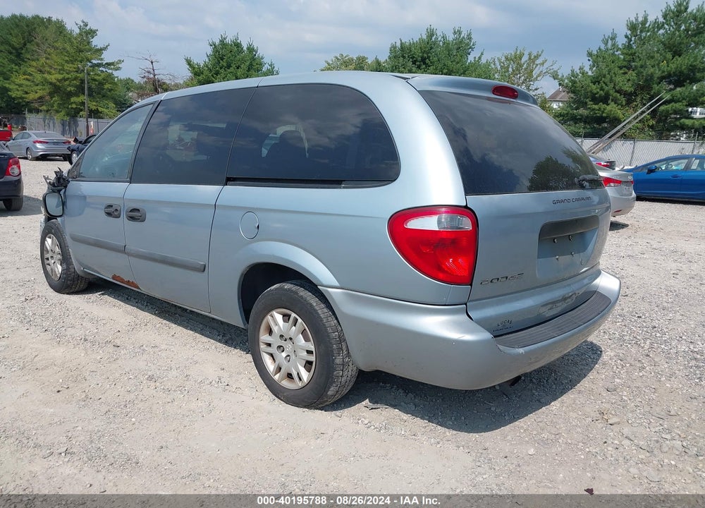 2006 DODGE GRAND CARAVAN SE VIN: 1D4GP24R96B558055