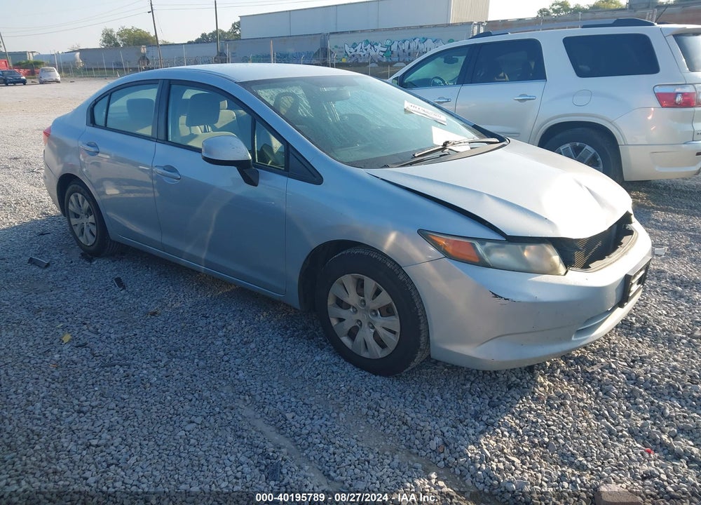 2012 HONDA CIVIC LX VIN: 19XFB2F51CE315131