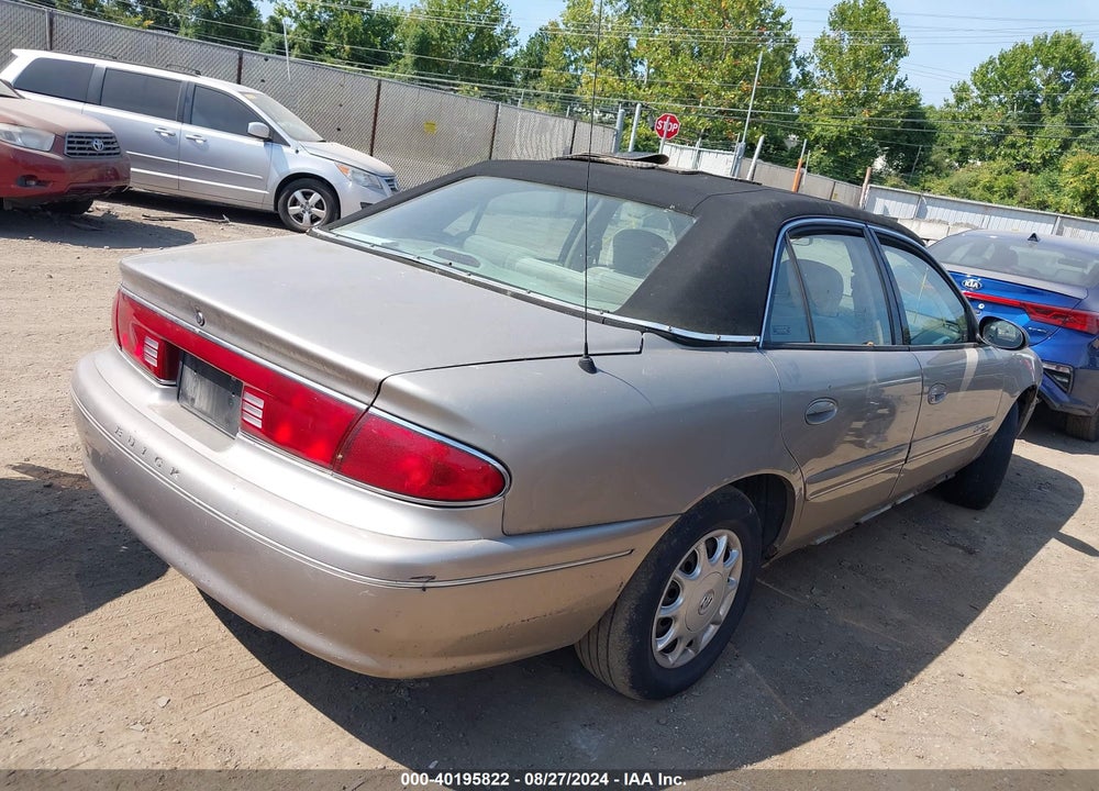 2001 BUICK CENTURY CUSTOM VIN: 2G4WS52J311121405
