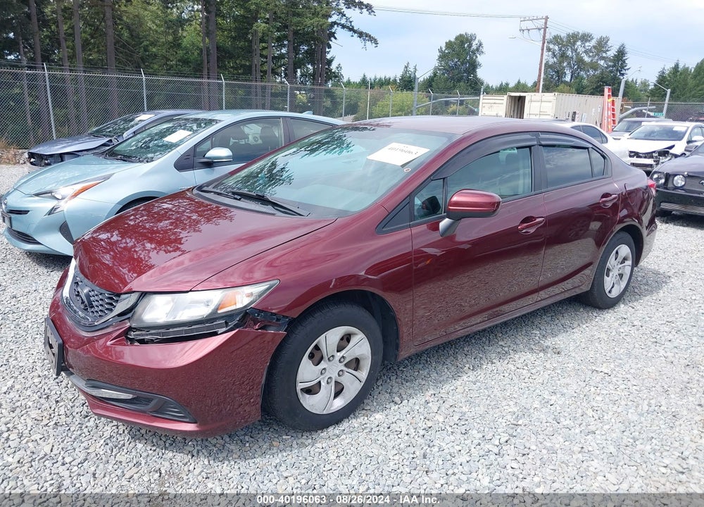 2014 HONDA CIVIC LX VIN: 19XFB2F57EE241068