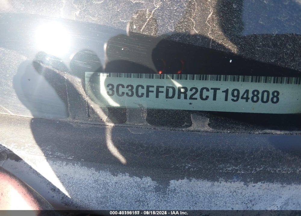 2012 FIAT 500C POP VIN: 3C3CFFDR2CT194808