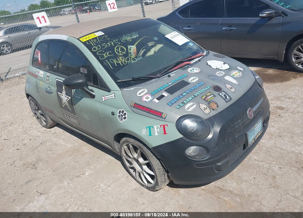 2012 FIAT 500C POP VIN: 3C3CFFDR2CT194808