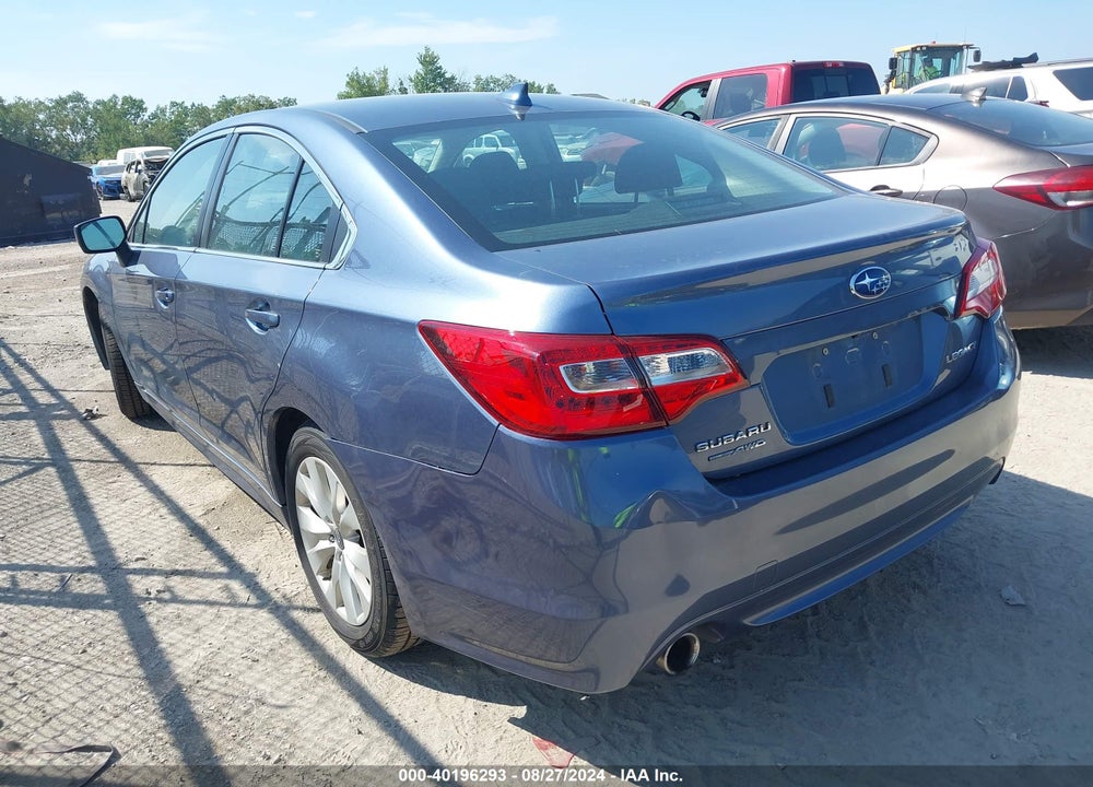 2016 SUBARU LEGACY 2.5I PREMIUM VIN: 4S3BNBE69G3035566
