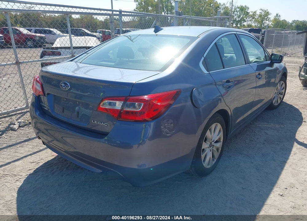 2016 SUBARU LEGACY 2.5I PREMIUM VIN: 4S3BNBE69G3035566