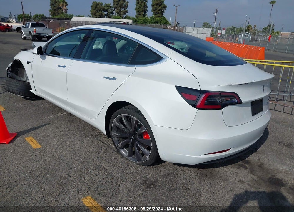 2020 TESLA MODEL 3 PERFORMANCE DUAL MOTOR ALL-WHEEL DRIVE VIN: 5YJ3E1EC5LF805425