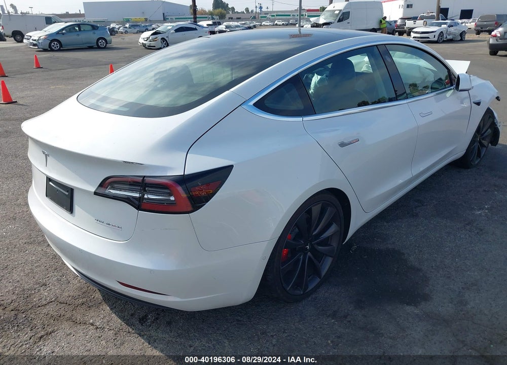 2020 TESLA MODEL 3 PERFORMANCE DUAL MOTOR ALL-WHEEL DRIVE VIN: 5YJ3E1EC5LF805425