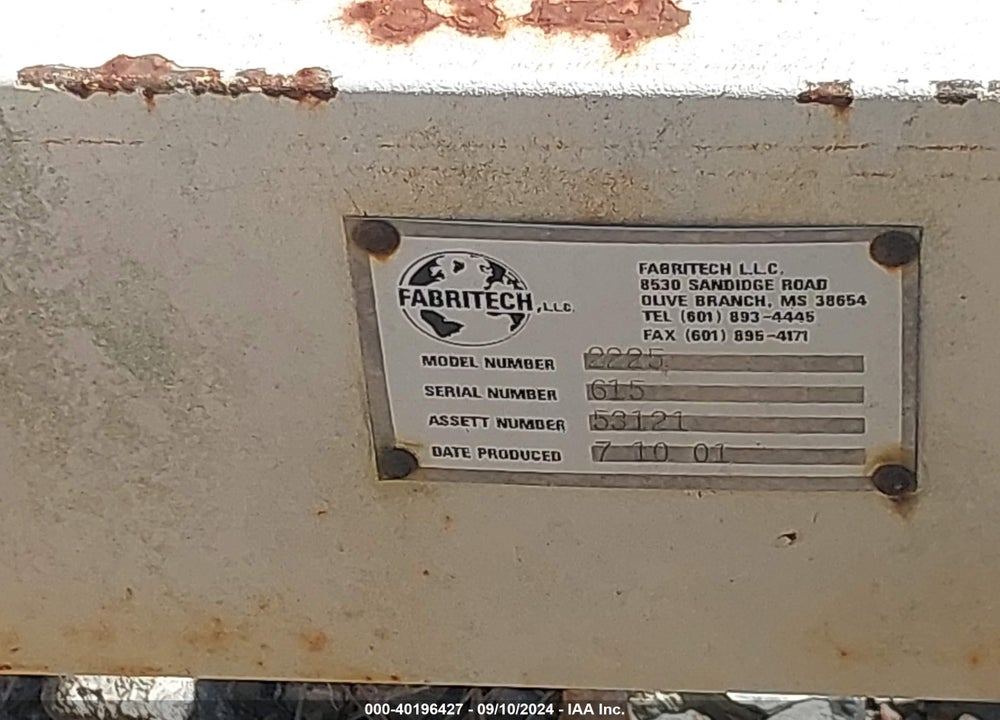 2000 EQUIPMENT GSE 2225 VIN: 00000000000196403