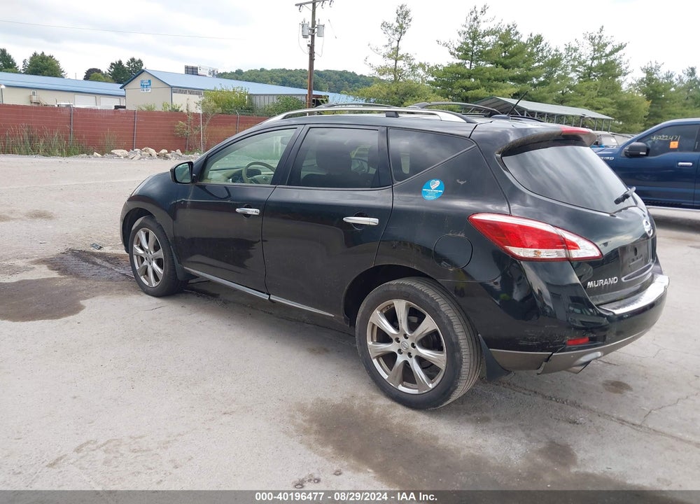 2012 NISSAN MURANO LE VIN: JN8AZ1MW8CW230731