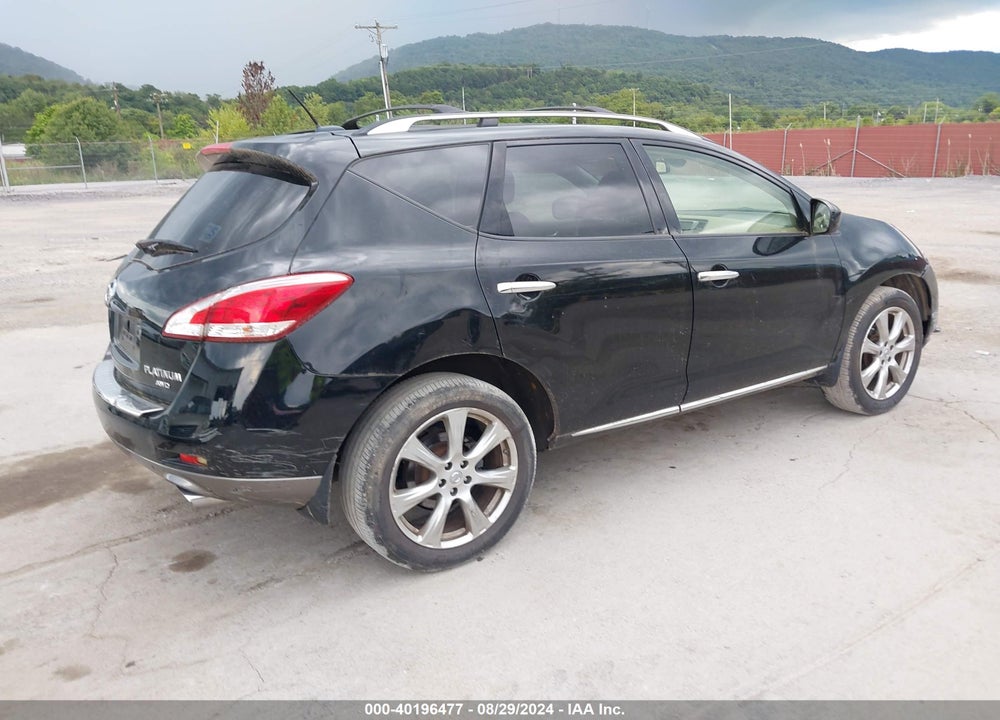 2012 NISSAN MURANO LE VIN: JN8AZ1MW8CW230731
