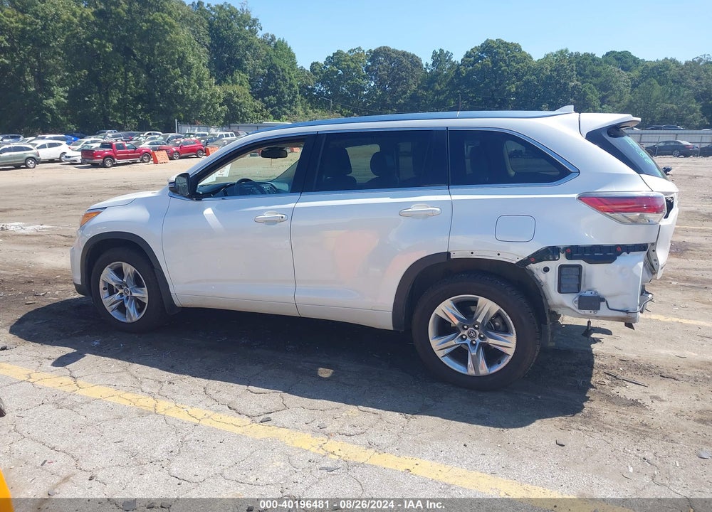 2016 TOYOTA HIGHLANDER LIMITED PLATINUM V6 VIN: 5TDDKRFH3GS246013
