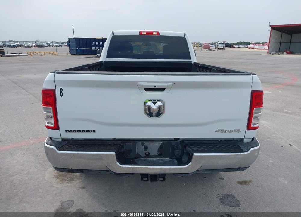 2022 RAM 2500 BIG HORN 4X4 8' BOX VIN: 3C6UR5JL3NG120866