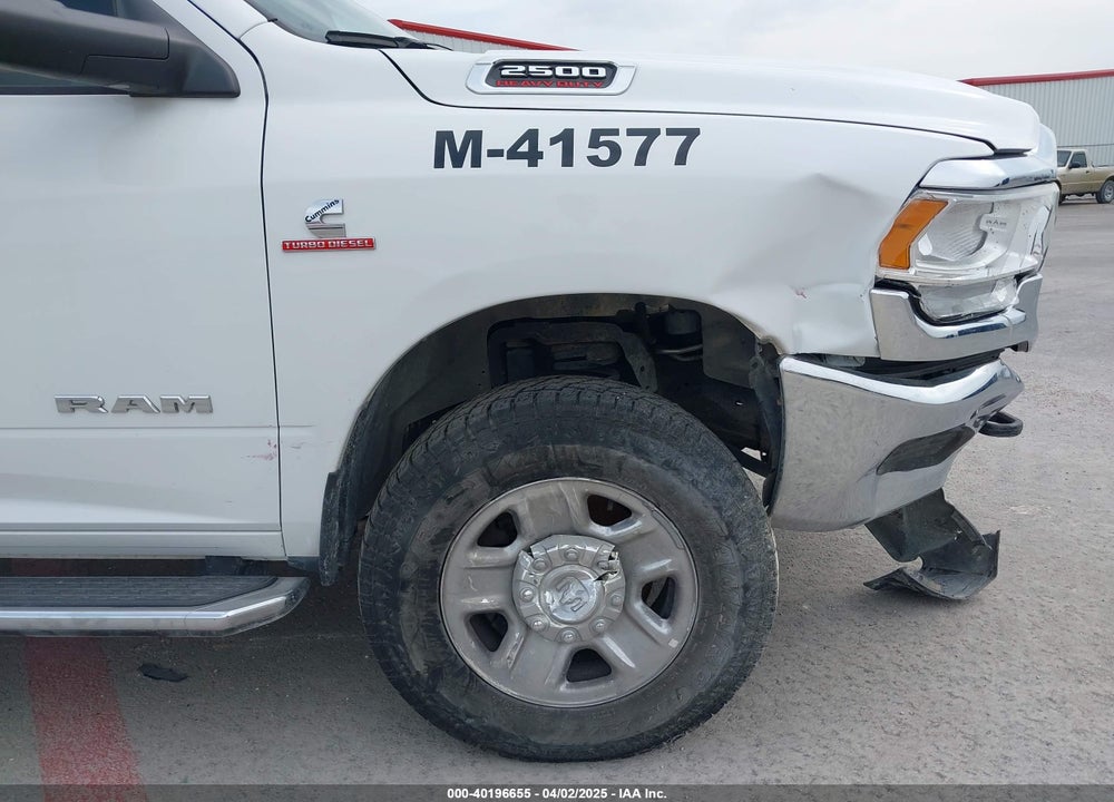 2022 RAM 2500 BIG HORN 4X4 8' BOX VIN: 3C6UR5JL3NG120866
